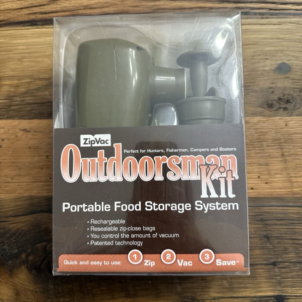 ZipVac Outdoorsman Kit Portable Food Storage System Store Food in Nature